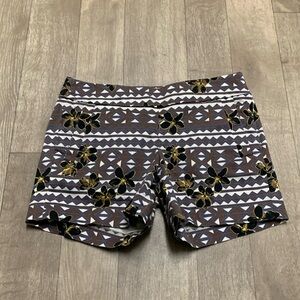Womens J. Crew Mid‎ Rise Floral Aztec Print Chino Shorts